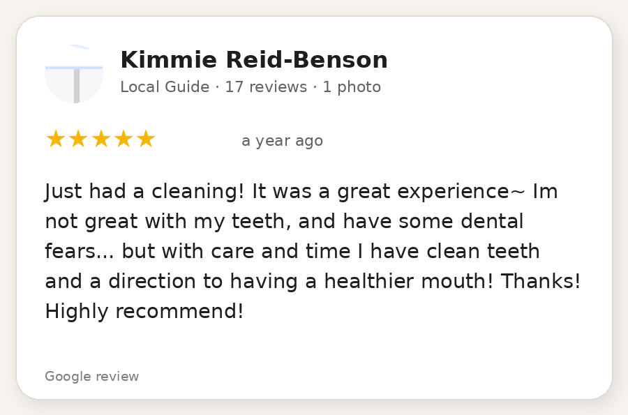 Kimmie Google review
